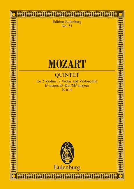 Mozart - String Quintet E Flat K 614 Study Score