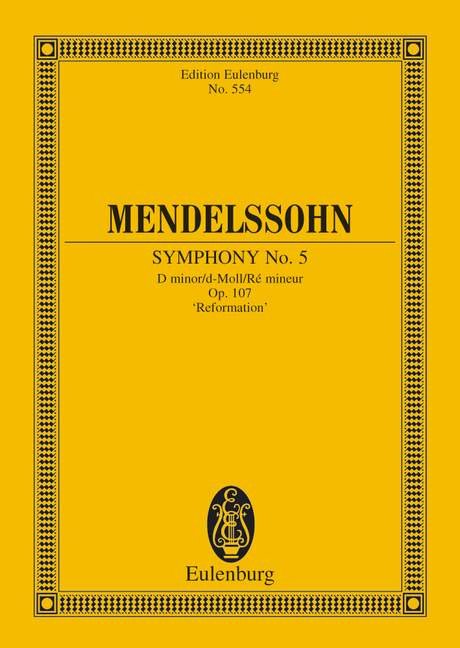 Mendelssohn - Symphony No 5 D Minor Op 107 Study Score