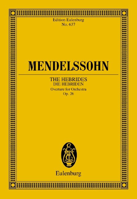 Hebrides Overture Op 26 Study Score