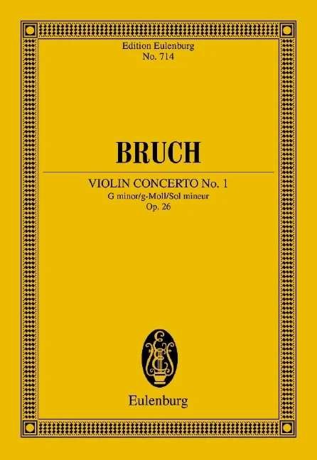 Bruch - Violin Concerto No 1 G Min Op 26 Study Score