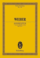 Weber - Konzertstuck F Minor Op 79 Wev N17 Study Score