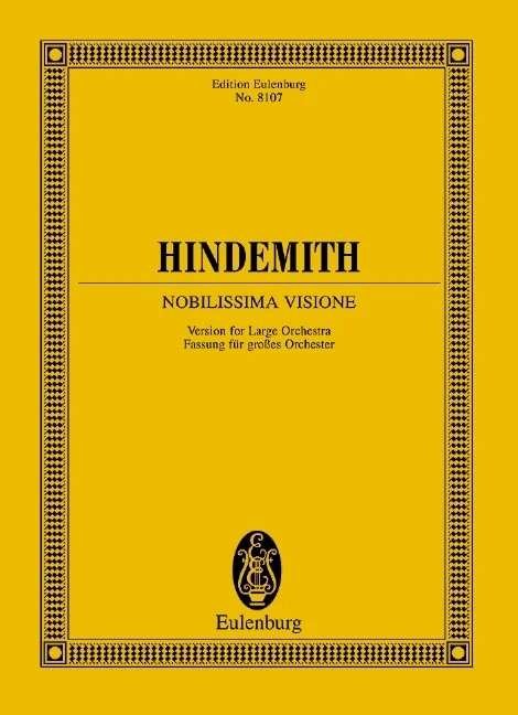 Hindemith - Nobilissima Visione Study Score