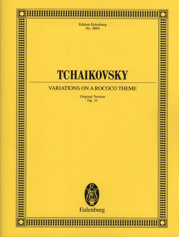 Variations on Rococo Theme Op 33 Original Versio