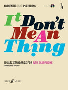 It Dont Mean a Thing for Alto Sax Bk/cd
