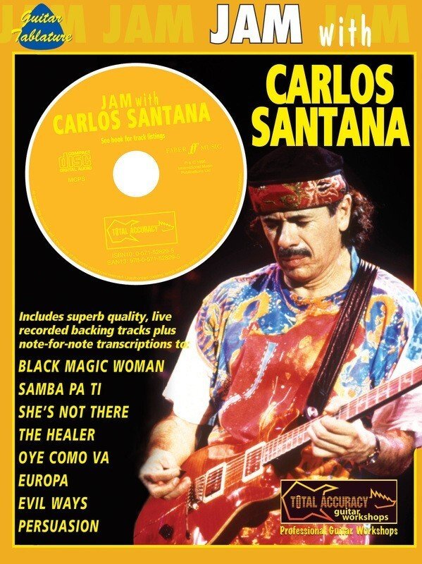Jam With Carlos Santana Guitar Tab Bk/cd