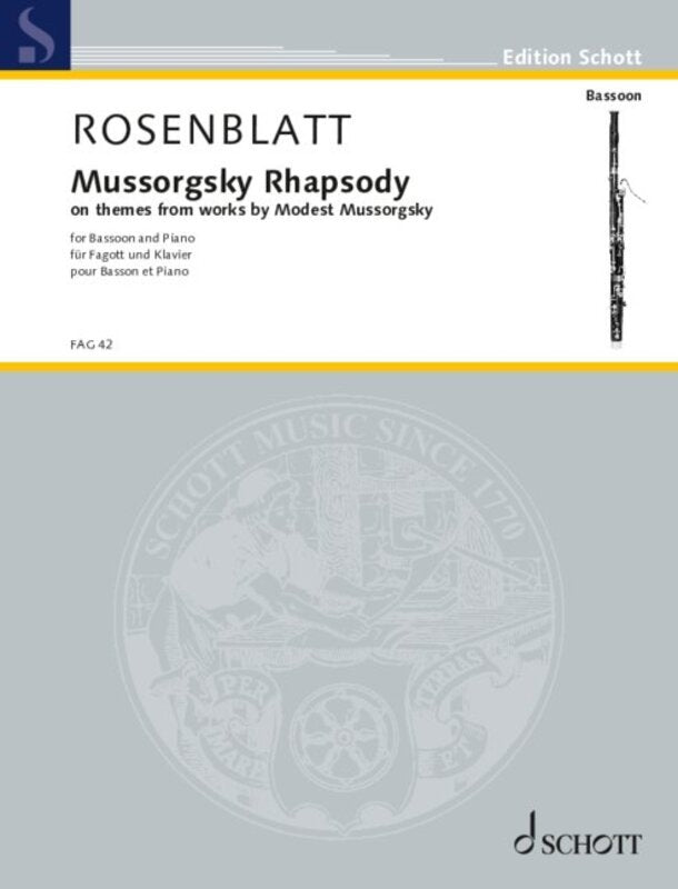 Rosenblatt - Mussorgsky Rhapsody for Bassoon/piano