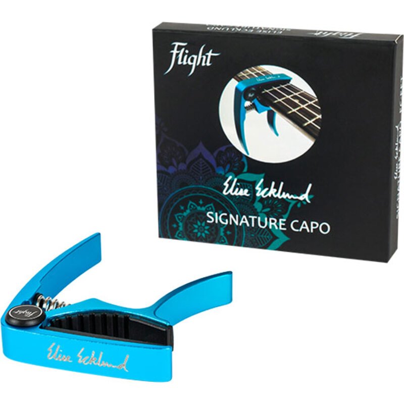 Flight Fc-Ee Elise Ecklund Signature Ukulele Capo Turquoise