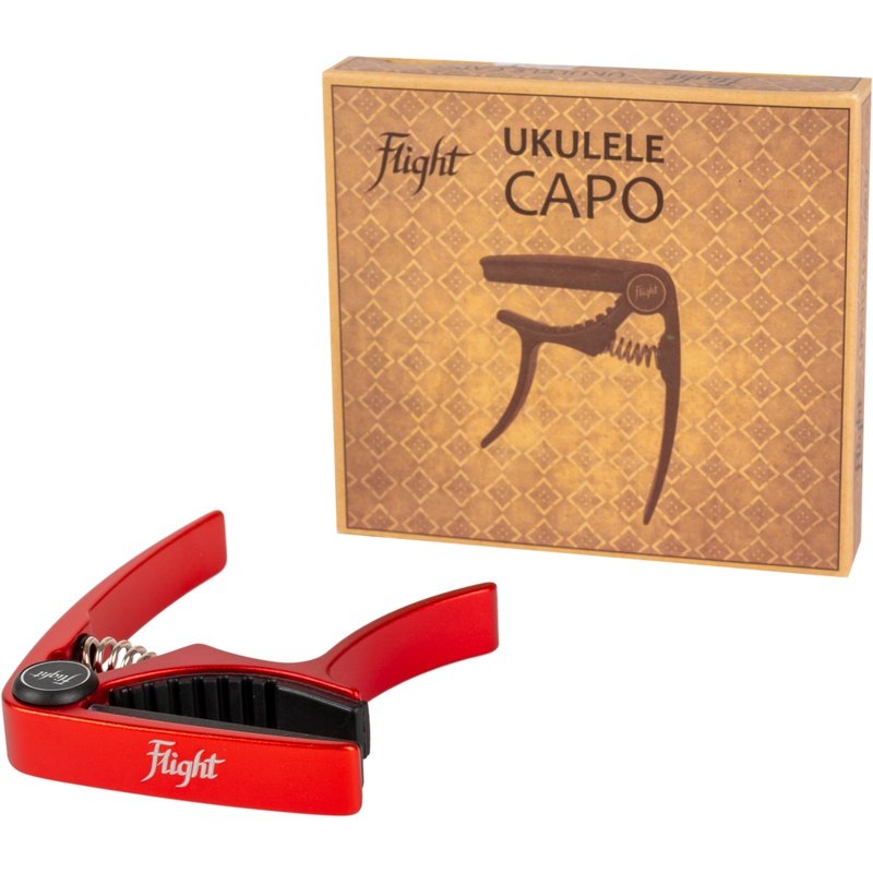 Flight Aluminium Ukulele Capo Red