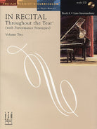In Recital Throughout the Year Vol 2 Bk 6 Bk/cd