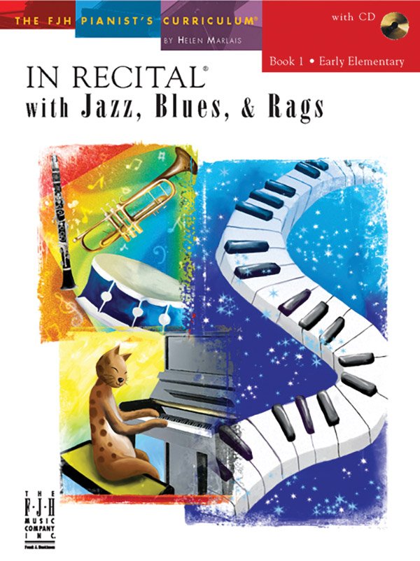 In Recital With Jazz Blues and Rags Bk 1 Bk/cd