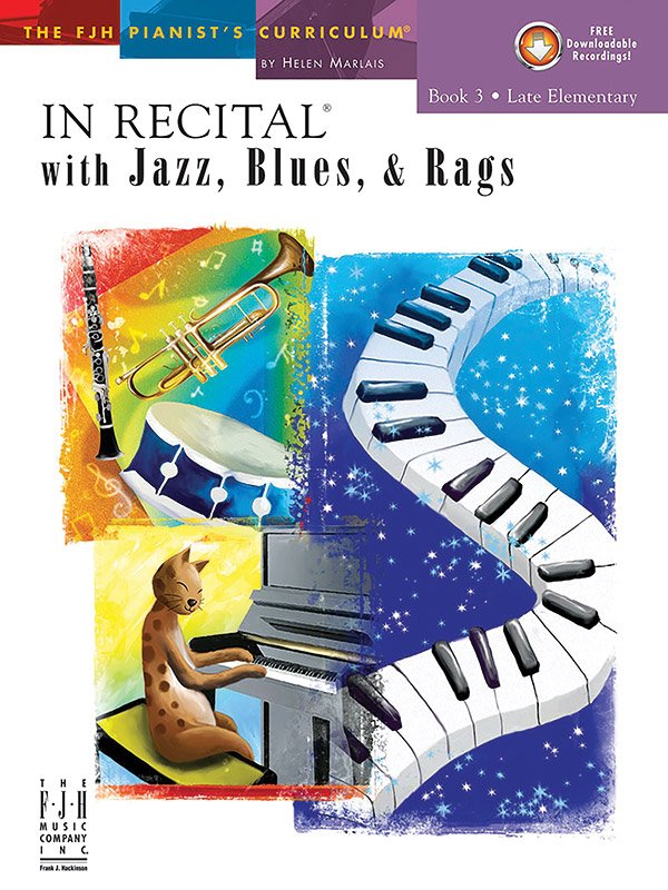 In Recital With Jazz Blues and Rags Bk 3 Bk/cd
