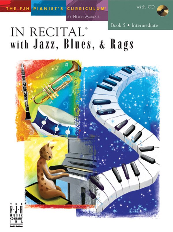In Recital With Jazz Blues and Rags Bk 5 Bk/cd