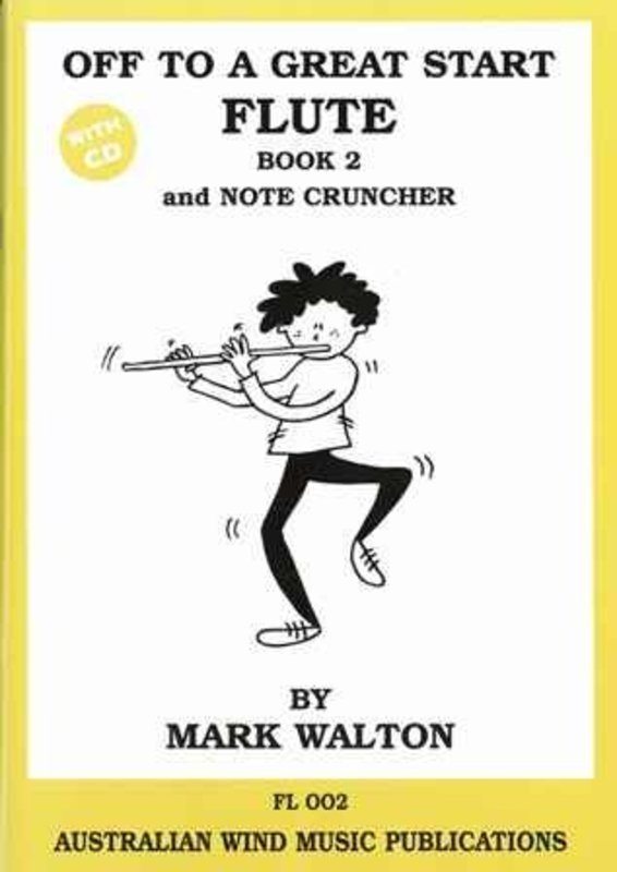 OFF TO A GREAT START FLUTE BK 2 W/NOTE CRUNCHER BK/CD