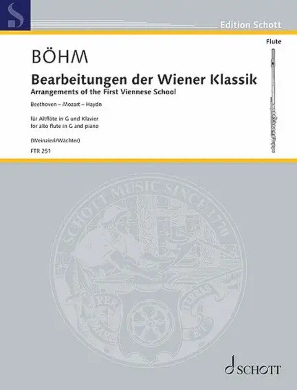 Arrangements of the First Viennese School Alto Flute/piano