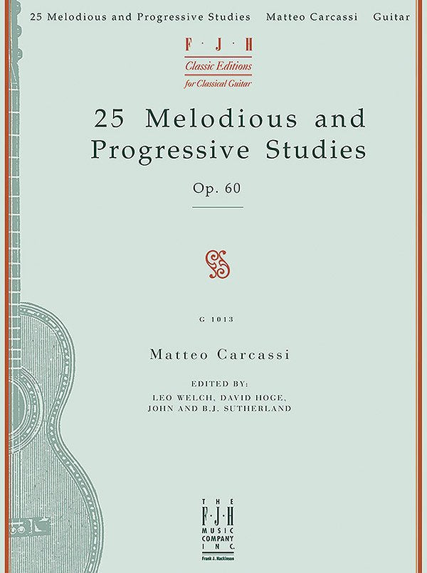Carcassi - 25 Melodious & Progressive Studies Op 60 Guitar