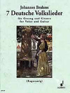 Brahms - 7 Deutsche Volkslieder Aus for High Voice/guitar