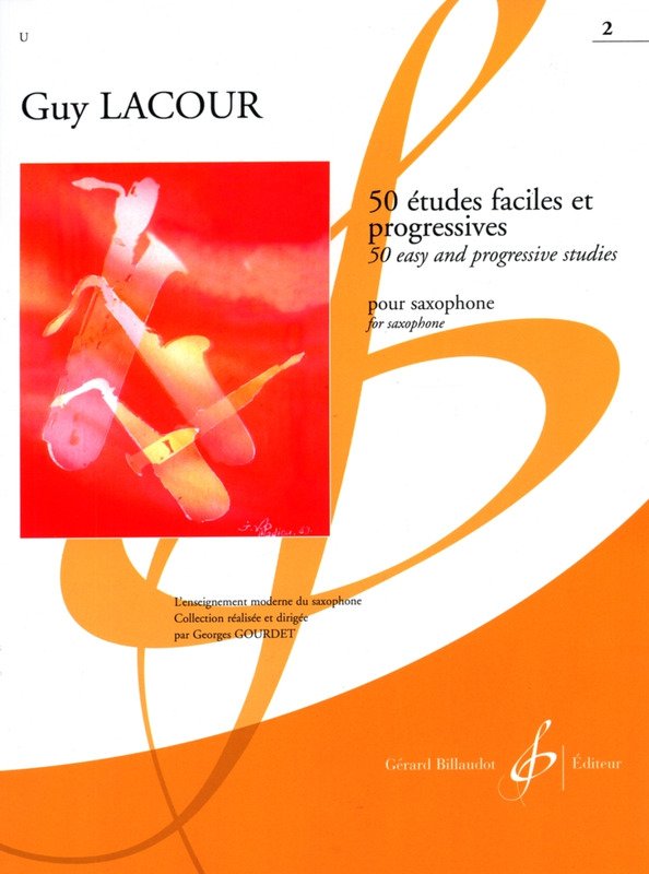 Lacour - 50 Easy and Progressive Studies Bk 2 Sax