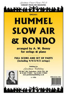 Slow Air & Rondo for String Orchestra and Piano Sc/pts