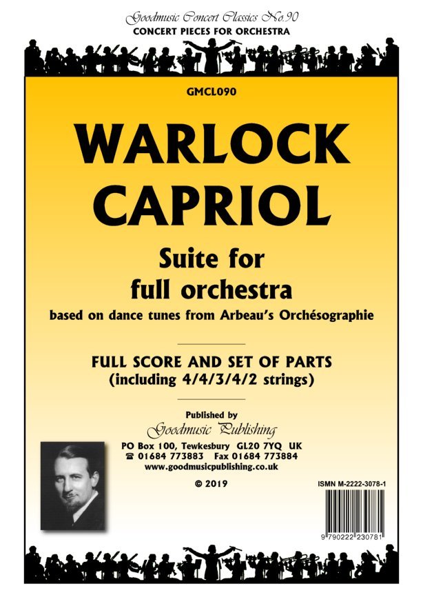 Capriol Suite for Full Orchestra Sc/pts