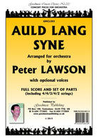 Auld Lang Syne for Orchestra/opt Voices Sc/pts