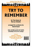 Try to Remember for Orchestra Sc/pts