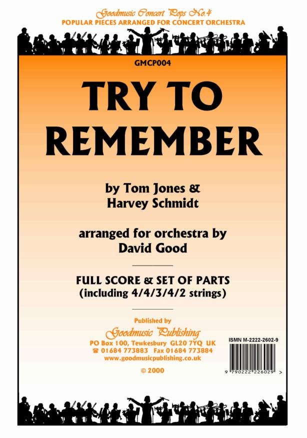 Try to Remember for Orchestra Sc/pts