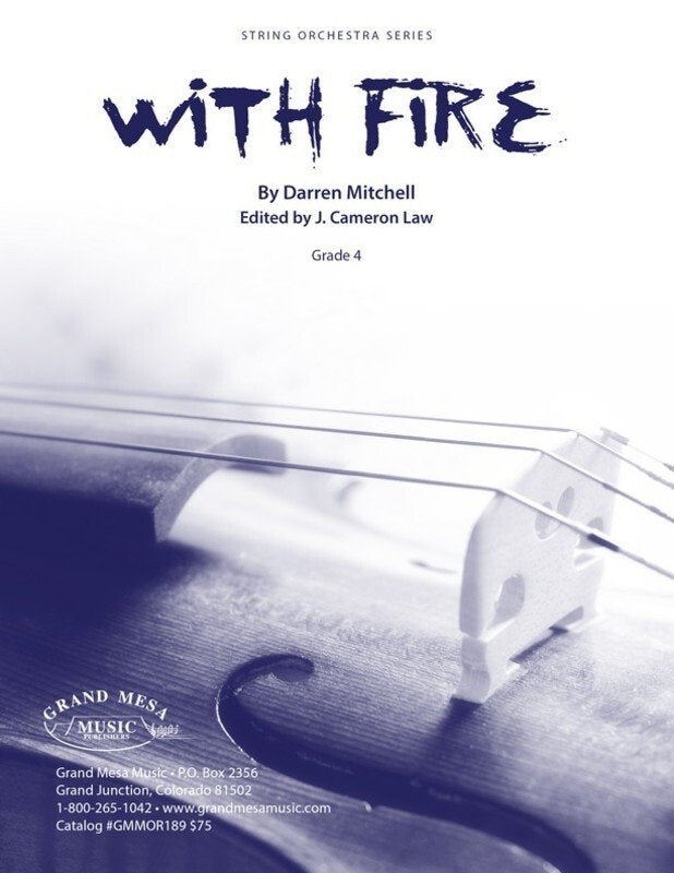 With Fire for String Orchestra So4.5 Sc/pts