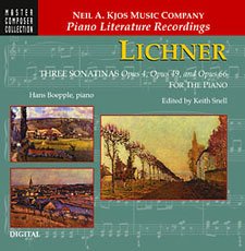 Lichner: Three Sonatinas Op.4 Op.49 Op.66 (cd)