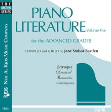 Piano Literature Bk 5 Advanced Cd