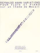 Hahn - Variations on Theme of Mozart Flute/piano