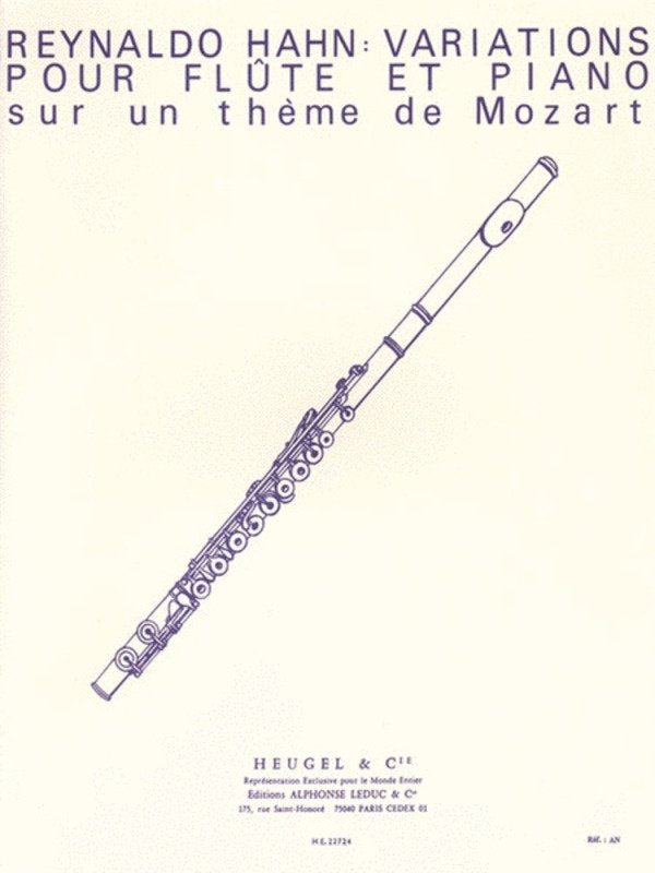 Hahn - Variations on Theme of Mozart Flute/piano