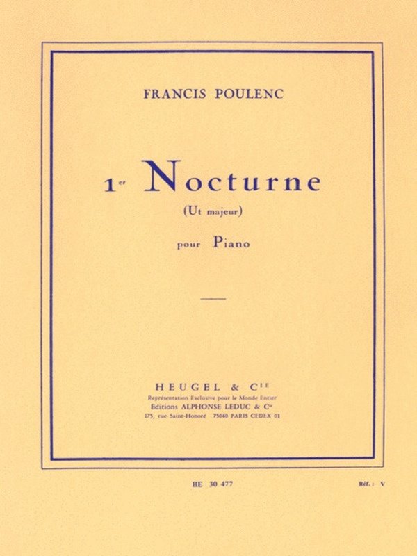 Poulenc - Nocturne No 1 in C Major Piano