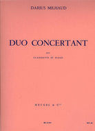Milahud - Duo Concertant Clarinet/piano
