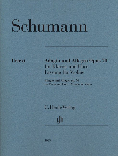 Schumann - Adagio and Allegro Op 70 for Violin/piano