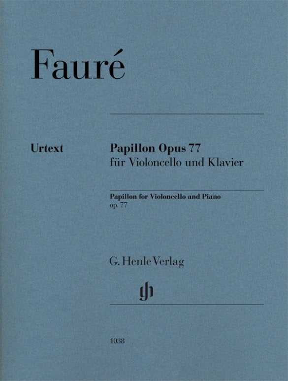 Faure - Papillon Op 77 Cello/piano