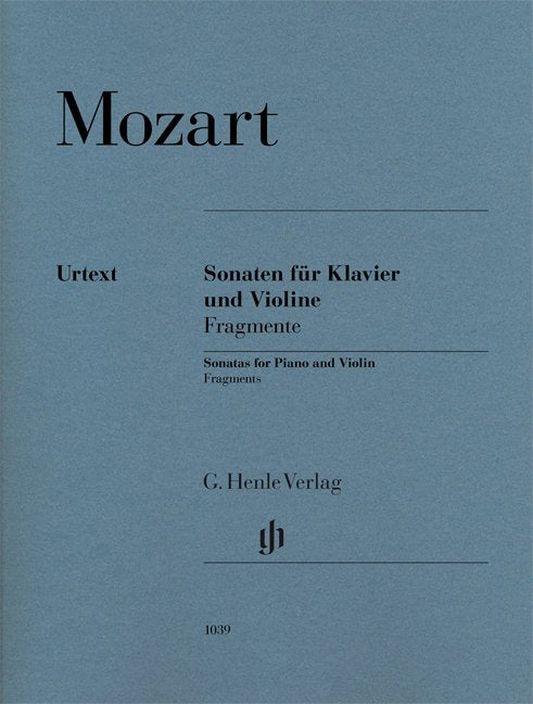 Sonatas for Violin & Piano Fragments