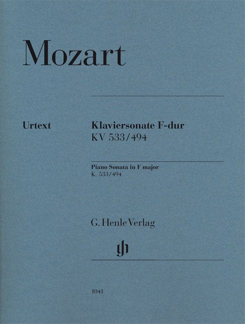 Mozart - Piano Sonata F Major K 533/494