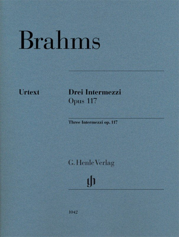 Brahms - 3 Intermezzi Op 117 Piano