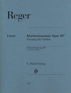 Clarinet Sonata Op 107 Vln Version Urtext