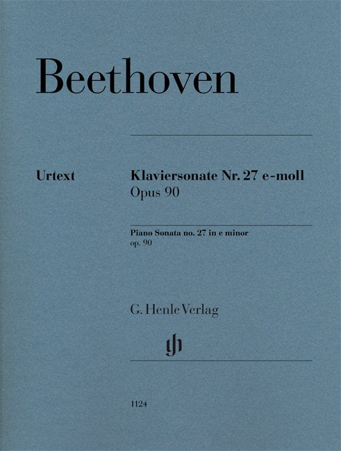 Beethoven - Piano Sonata No 27 E Minor Op 90 Urtext