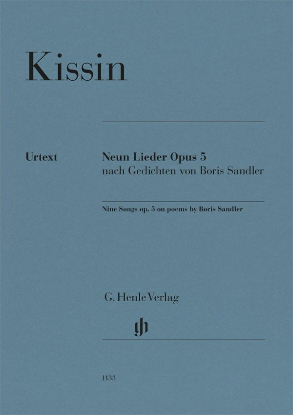 Kissin - Nine Songs Op 5 on Poems by Boris Sandler