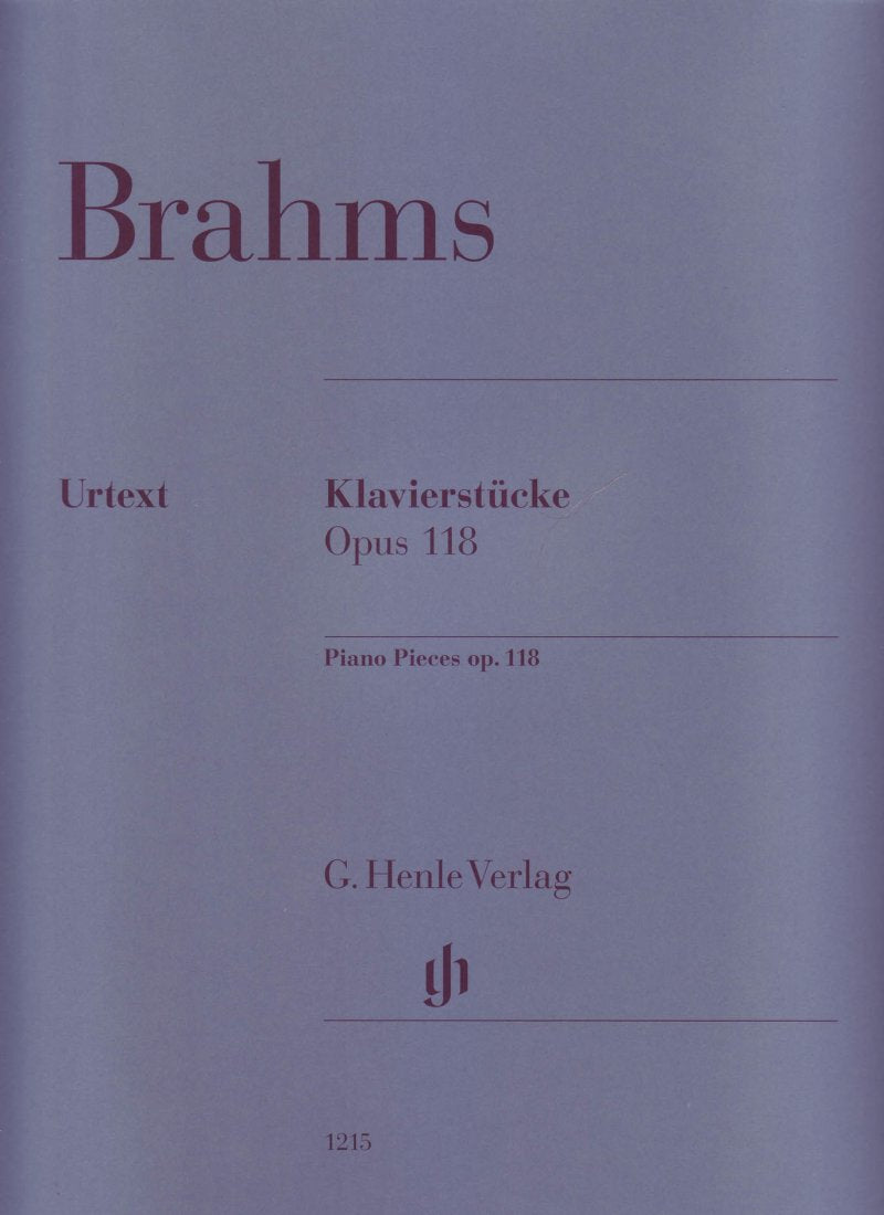Brahms - Piano Pieces Op 118 Urtext