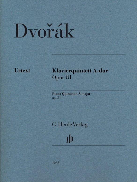Dvorak - Piano Quintet a Major Op 81 Sc/pts
