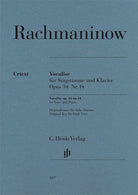 Vocalise Op 34 No 5 High Voice