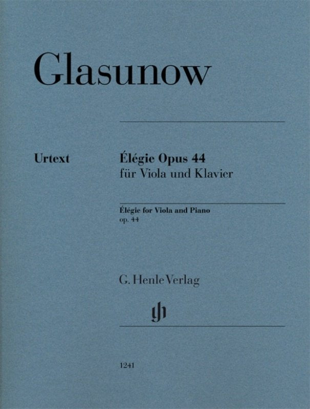 Glazunov - Elegie Op 44 for Viola/piano