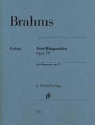 Brahms - 2 Rhapsodies Op 79 for Piano