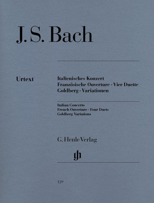 Italian Concerto French Overture 4 Duets Goldberg Variations
