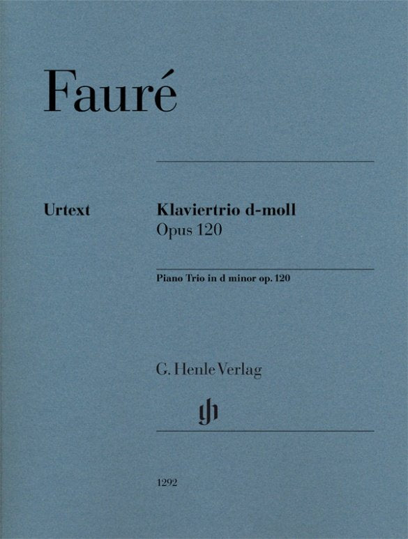 Faure - Piano Trio D Minor Op 120 Sc/pts Urtext
