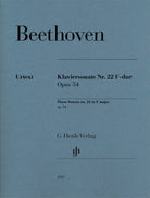 Beethoven - Sonata No 22 F Op 54 Piano
