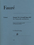 Faure - Sonata No 1 D Minor Op 109 Cello/piano